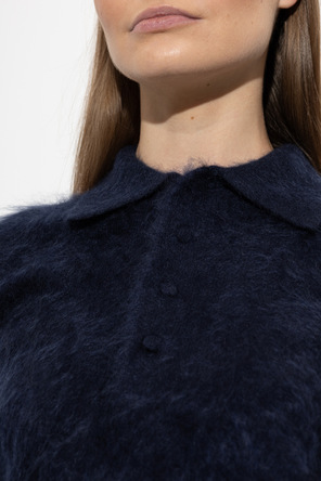 forte_forte Cashmere Long-Sleeve Polo Shirt