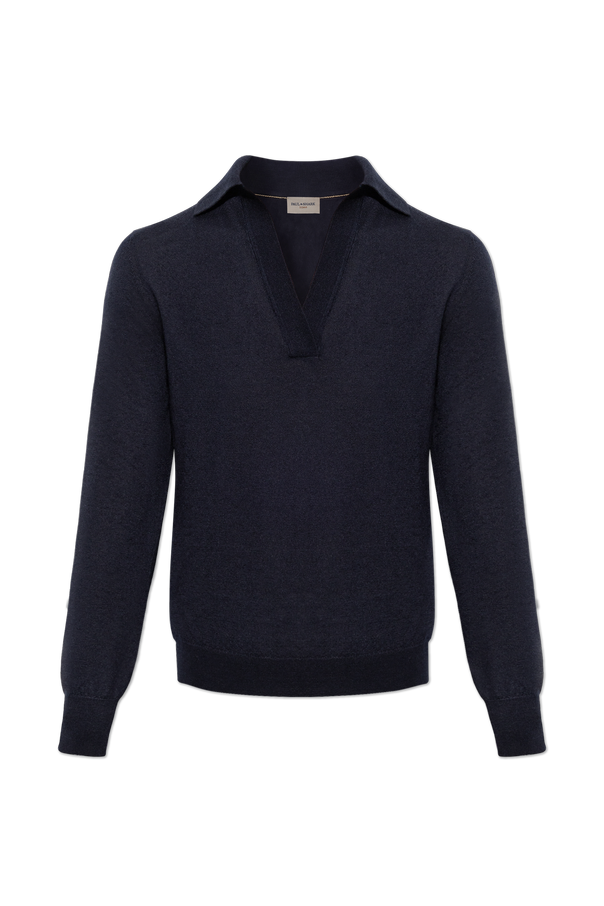 Cashmere polo shirt with long sleeves od Paul & Shark