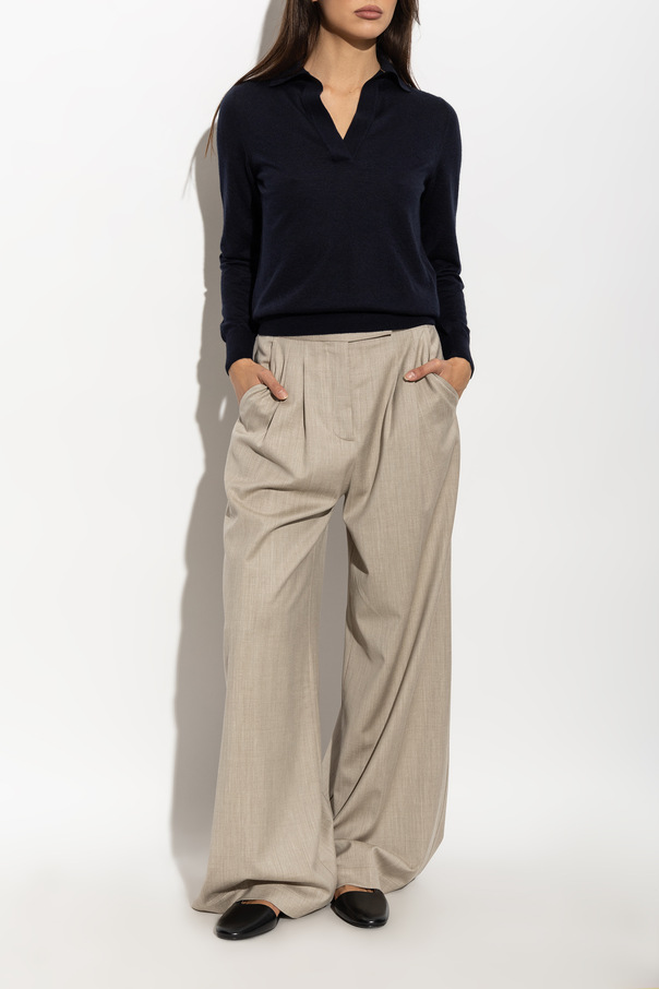 Paul & Shark Cashmere polo shirt with long sleeves