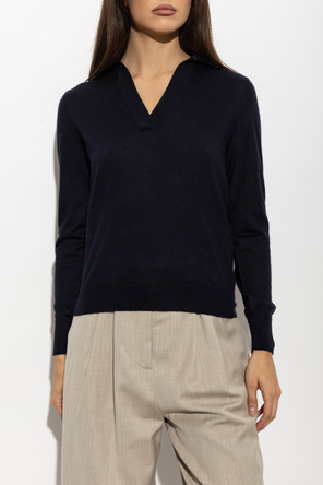 Paul & Shark Cashmere polo shirt with long sleeves