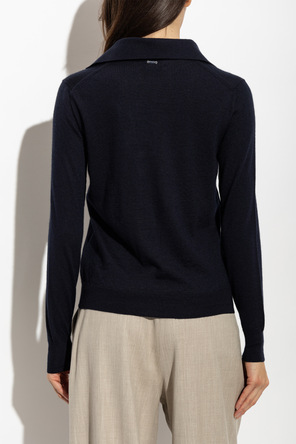 Paul & Shark Cashmere polo shirt with long sleeves