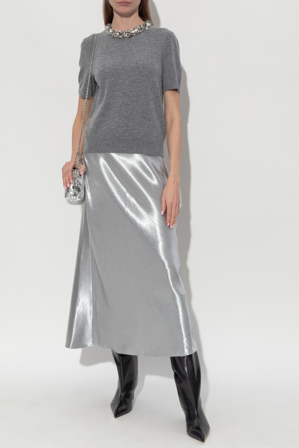 Tory Burch Top with shimmering embellishments at the neckline