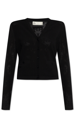 Cardigan with logo