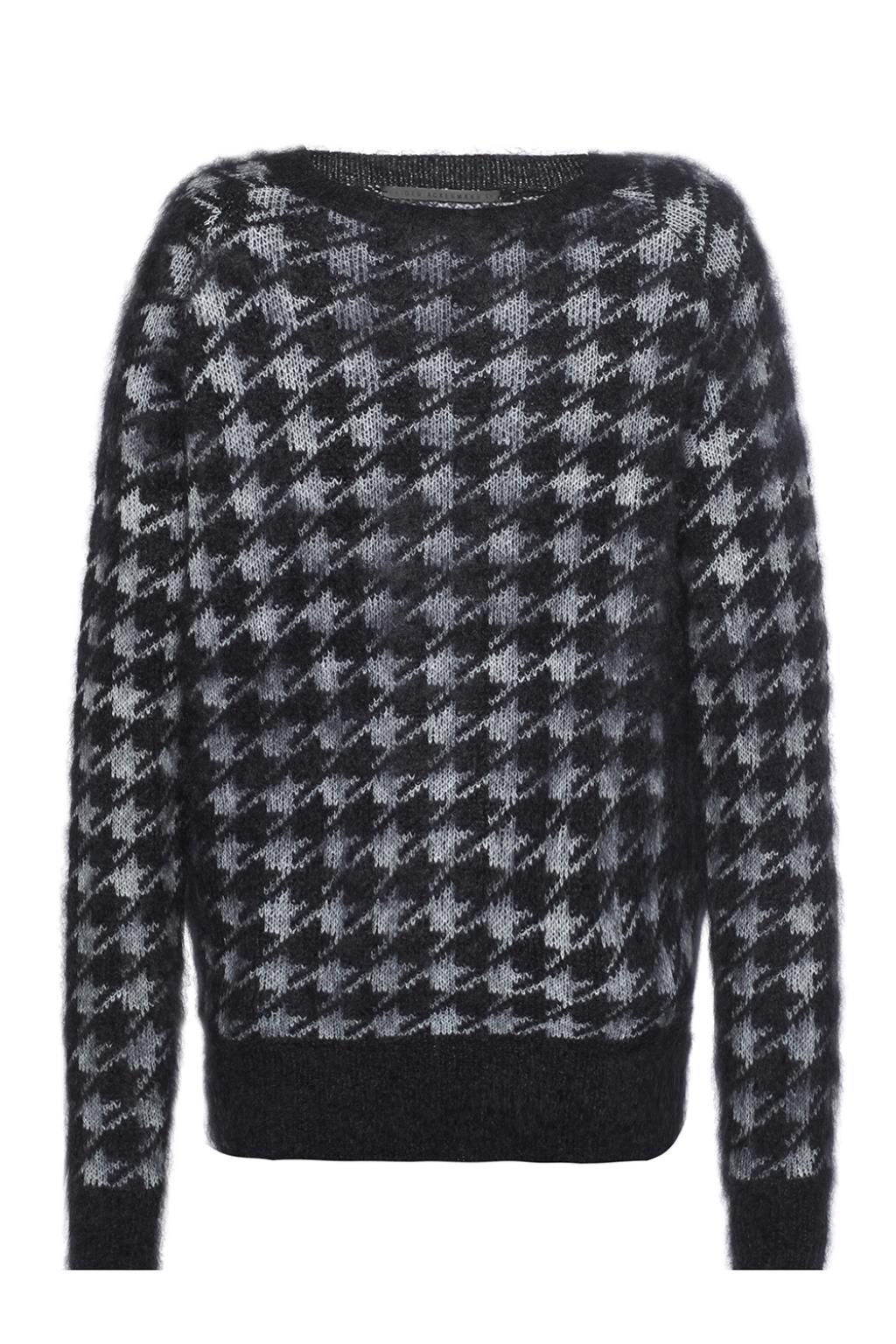 Houndstooth mohair sweater Haider 