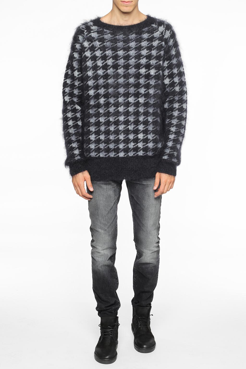 Houndstooth mohair sweater Haider 