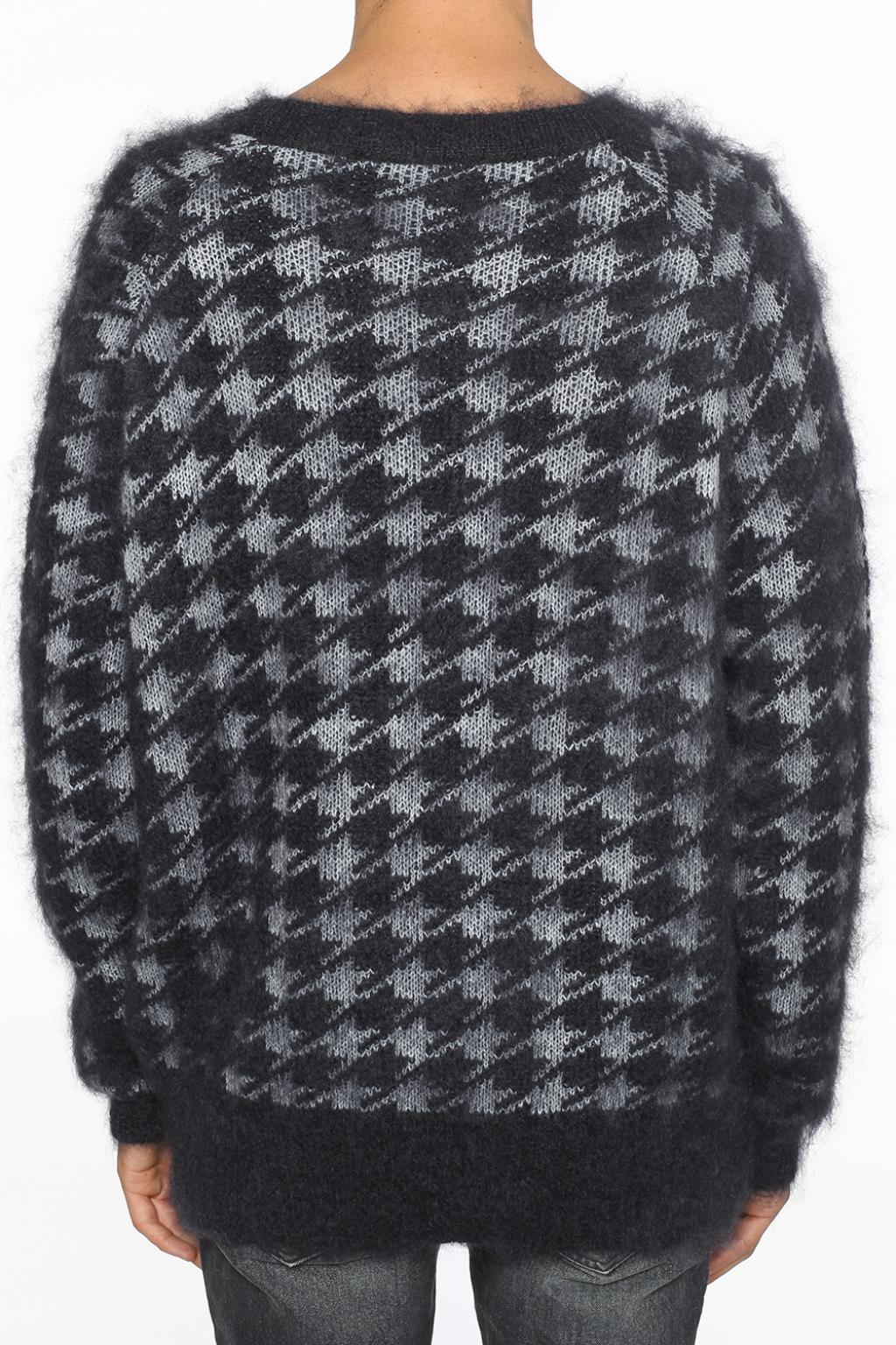 Houndstooth mohair sweater Haider 