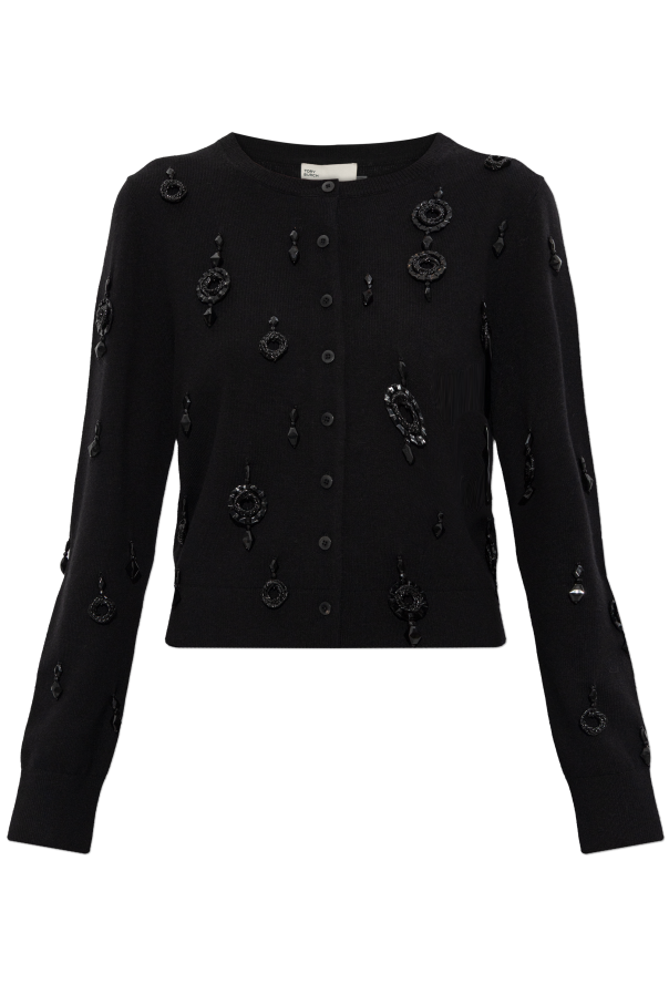 Cardigan finished with shimmering sequins od Tory Burch