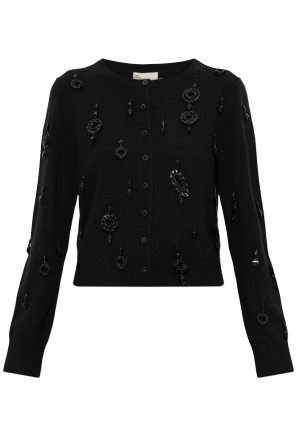 Kardigan wykończony połyskującymi cekinami