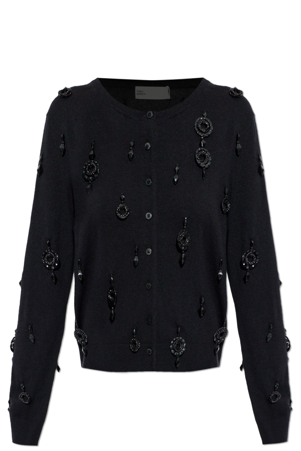 Cardigan with appliqués od Tory Burch