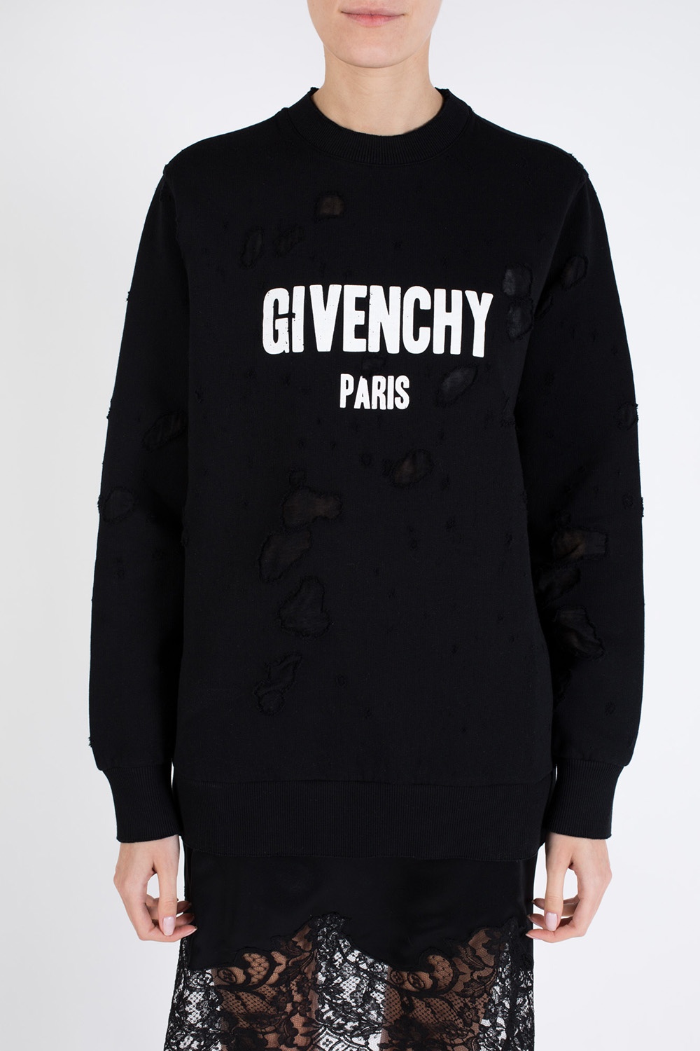 givenchy sweater with holes