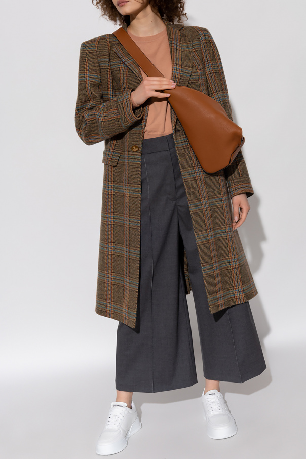 Vivienne Westwood Petite Textured Three-Button Notch Collar Flap Pocket Jacket and Skimmer Skirt