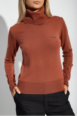 Vivienne Westwood ‘Giulia’ turtleneck stories sweater with logo