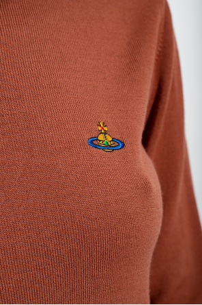 Vivienne Westwood ‘Giulia’ turtleneck stories sweater with logo