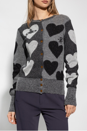 Vivienne Westwood Cardigan with motif of hearts