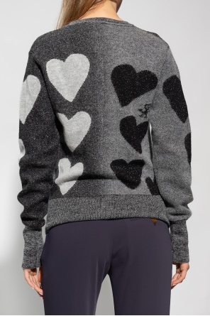 Vivienne Westwood Cardigan with motif of hearts