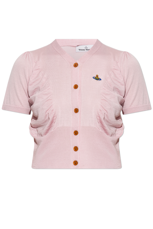 Vivienne Westwood Wełniany kardigan z krótkim rękawem
