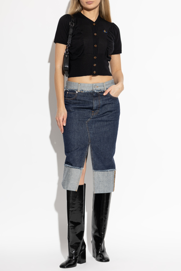 Vivienne Westwood Wełniany kardigan z krótkim rękawem