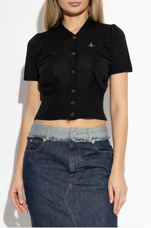 Vivienne Westwood Wełniany kardigan z krótkim rękawem