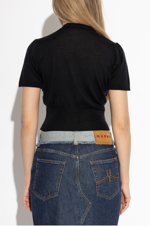 Vivienne Westwood Wełniany kardigan z krótkim rękawem