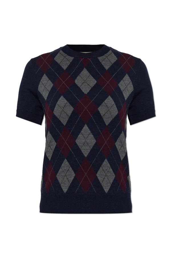 Wool short-sleeve top od Tory Burch