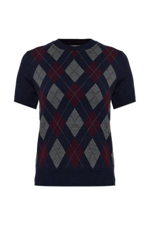 Wool short-sleeve top