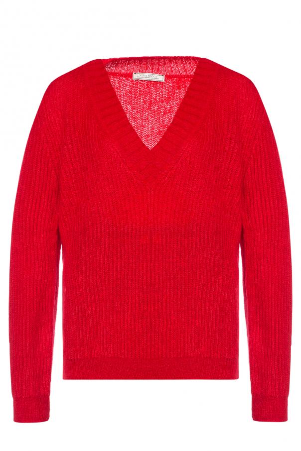 Red V-neck sweater Nina Ricci - Vitkac GB