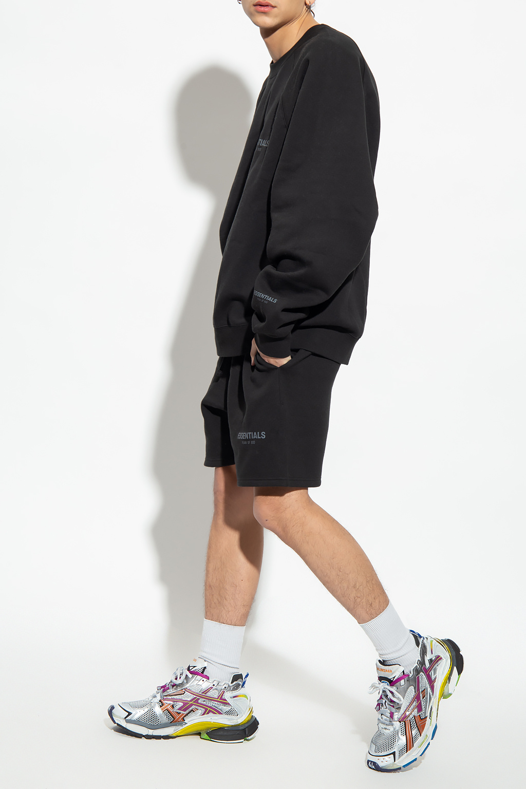 Fear Of God Essentials kids vans black hoodie