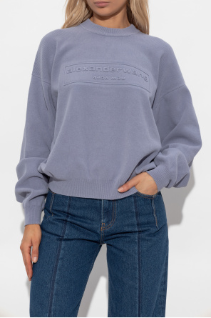 Alexander Wang Suéter con logo en relieve