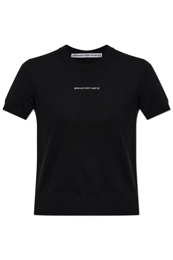 Top with a shimmering logo od Alexander Wang