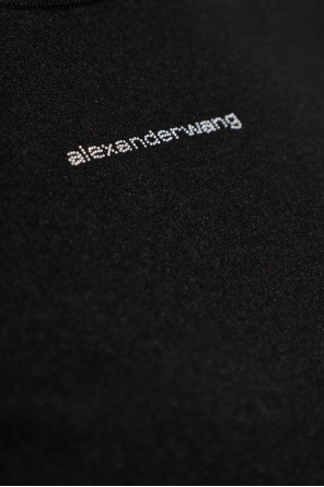 Alexander Wang Top with a shimmering logo