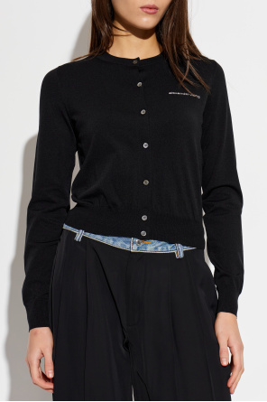 Alexander Wang Cardigan with a shimmering logo