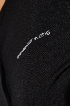 Alexander Wang Cardigan with a shimmering logo
