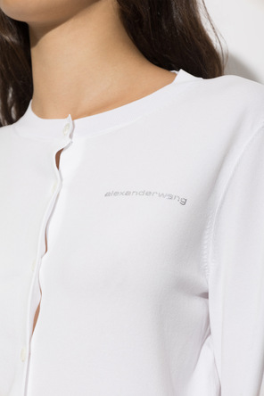 Alexander Wang Cárdigan con logo