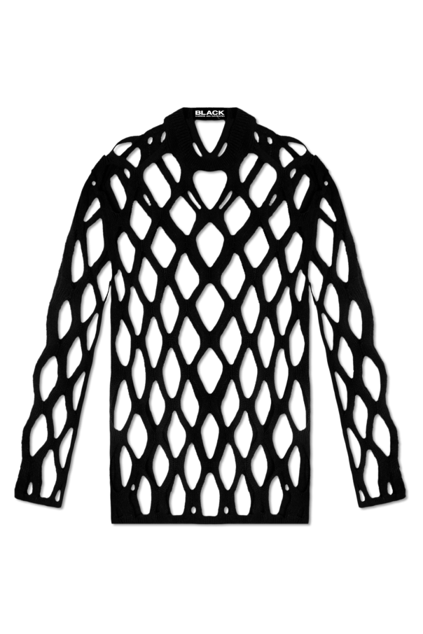 Comme des Garçons Black Ażurowy sweter