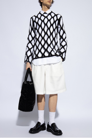 Lace-patterned sweater od Comme des Garçons Black