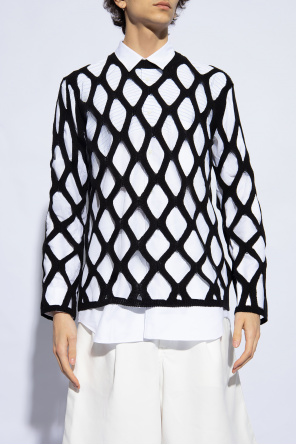 Comme des Garçons Black Lace-patterned genius sweater
