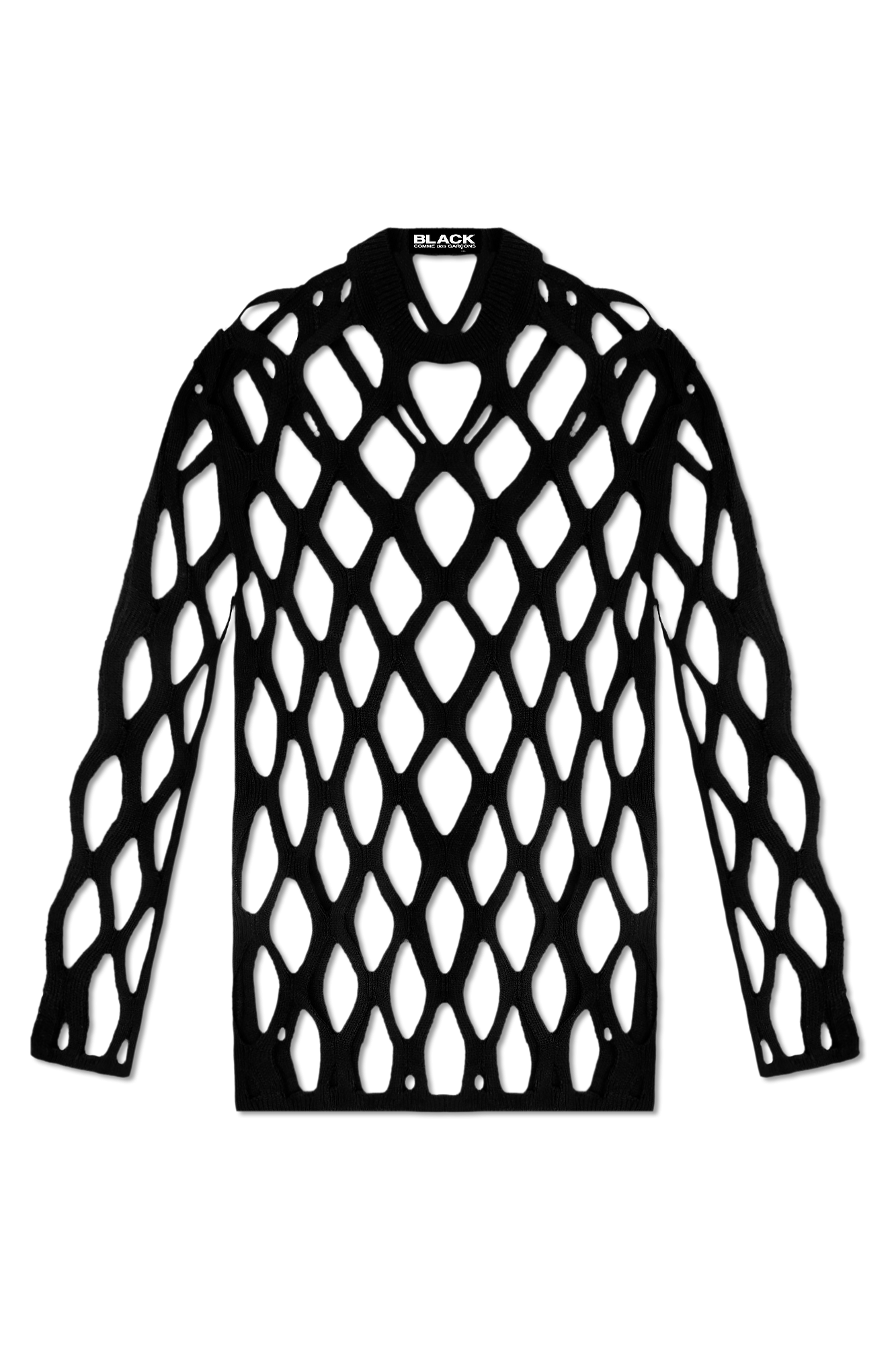 Comme des Garçons Black Lace-patterned sweater