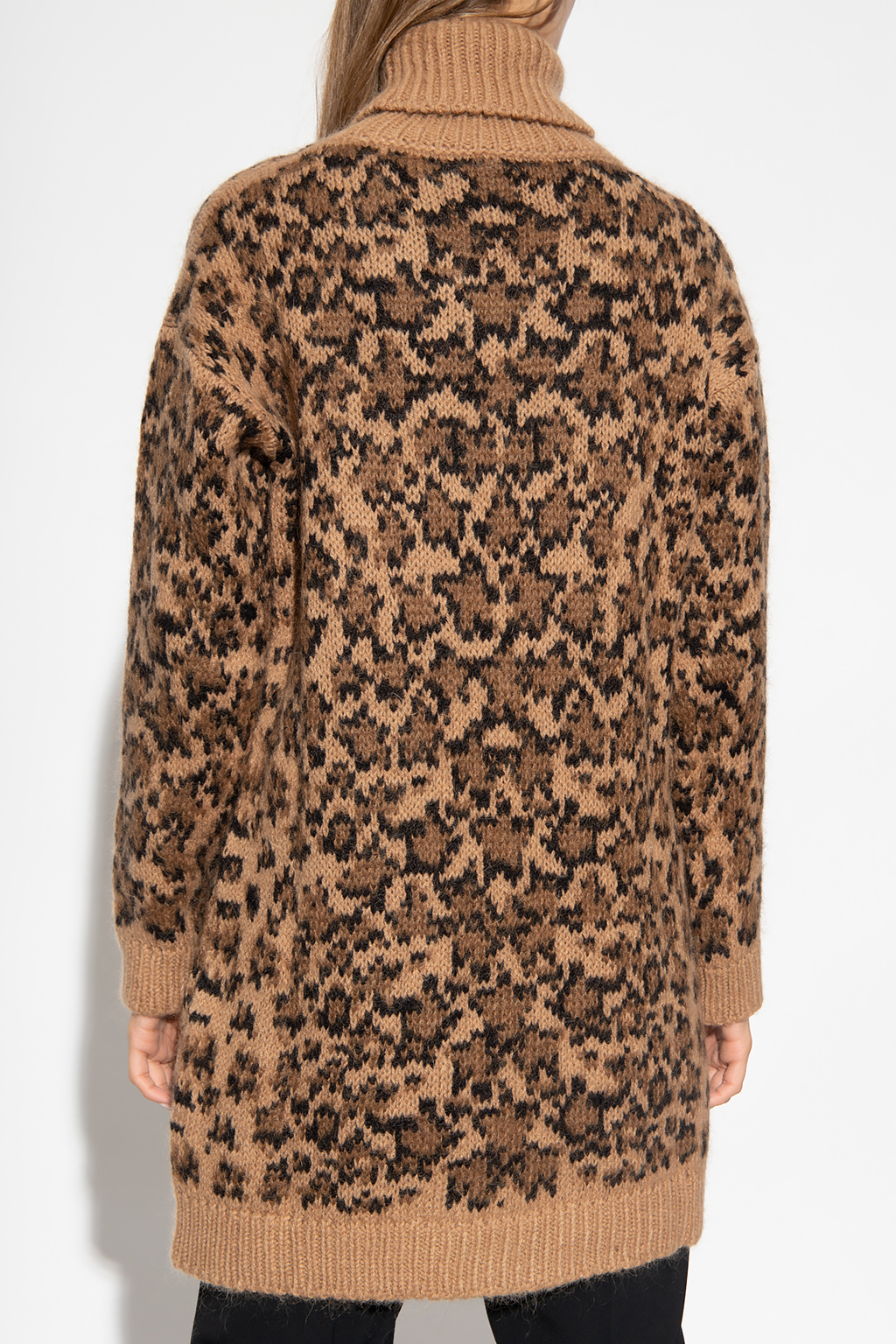 Red Valentino Turtleneck sweater with animal motif