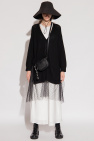 Red Valentino BLACK Cardigan with tulle trims
