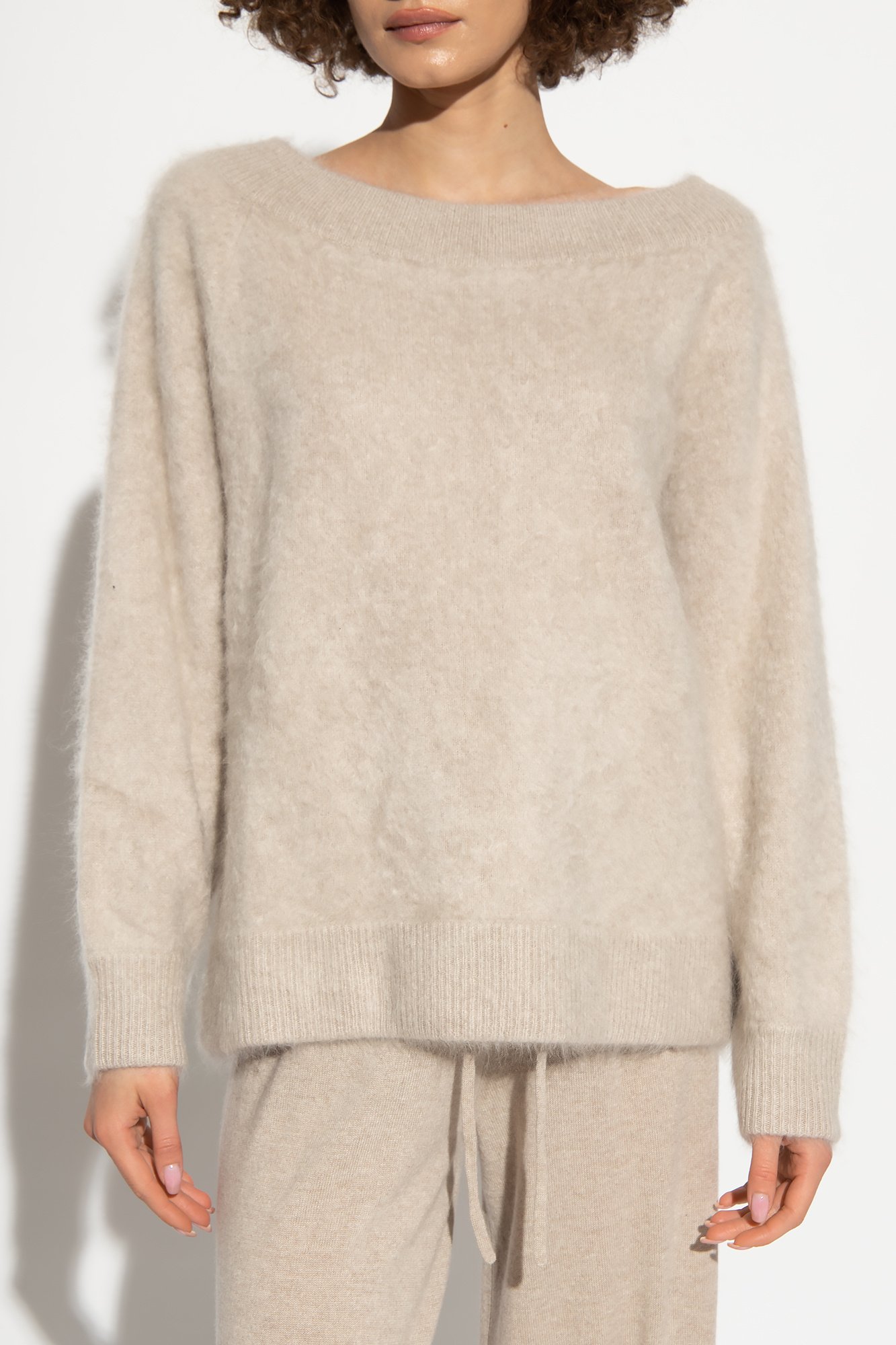 Kamila brushed-cashmere sweater
