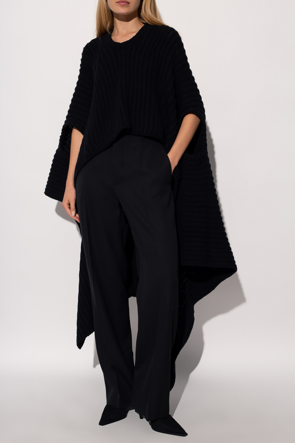 Ann Demeulemeester ‘Kris’ wool poncho