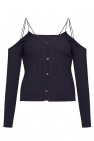 Jacquemus NAVY BLUE ‘Tordu’ rib-knit cardigan