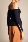 Jacquemus NAVY BLUE ‘Tordu’ rib-knit cardigan