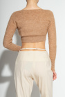Jacquemus BROWN ‘Alzou’ short cardigan