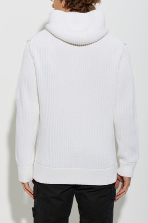 C.P. Company Hooded wool cardigan