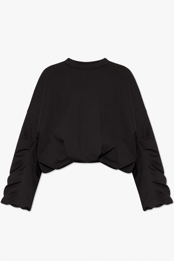 Hoodie Aus Technostoff Oversize logo-trim sweatshirt