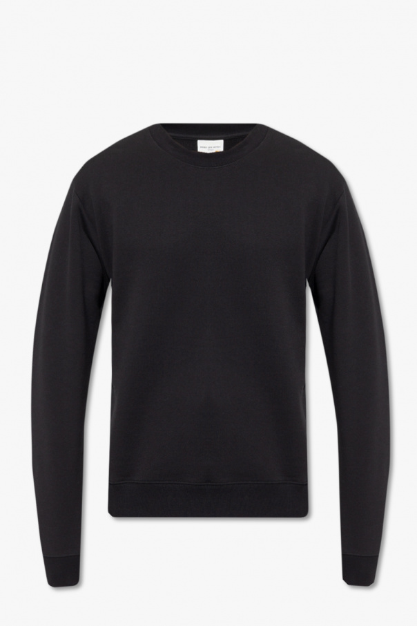Topman high neck sweatshirt in black Printed sweatshirt