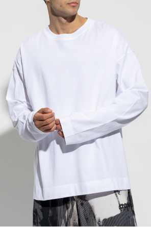 T-shirt Blanc Avec Imprimé Vert VETEMENTS Vetements Network drawstring hoodie Schwarz