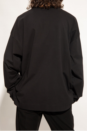 Dries Van Noten contrast lapel double-breasted jacket