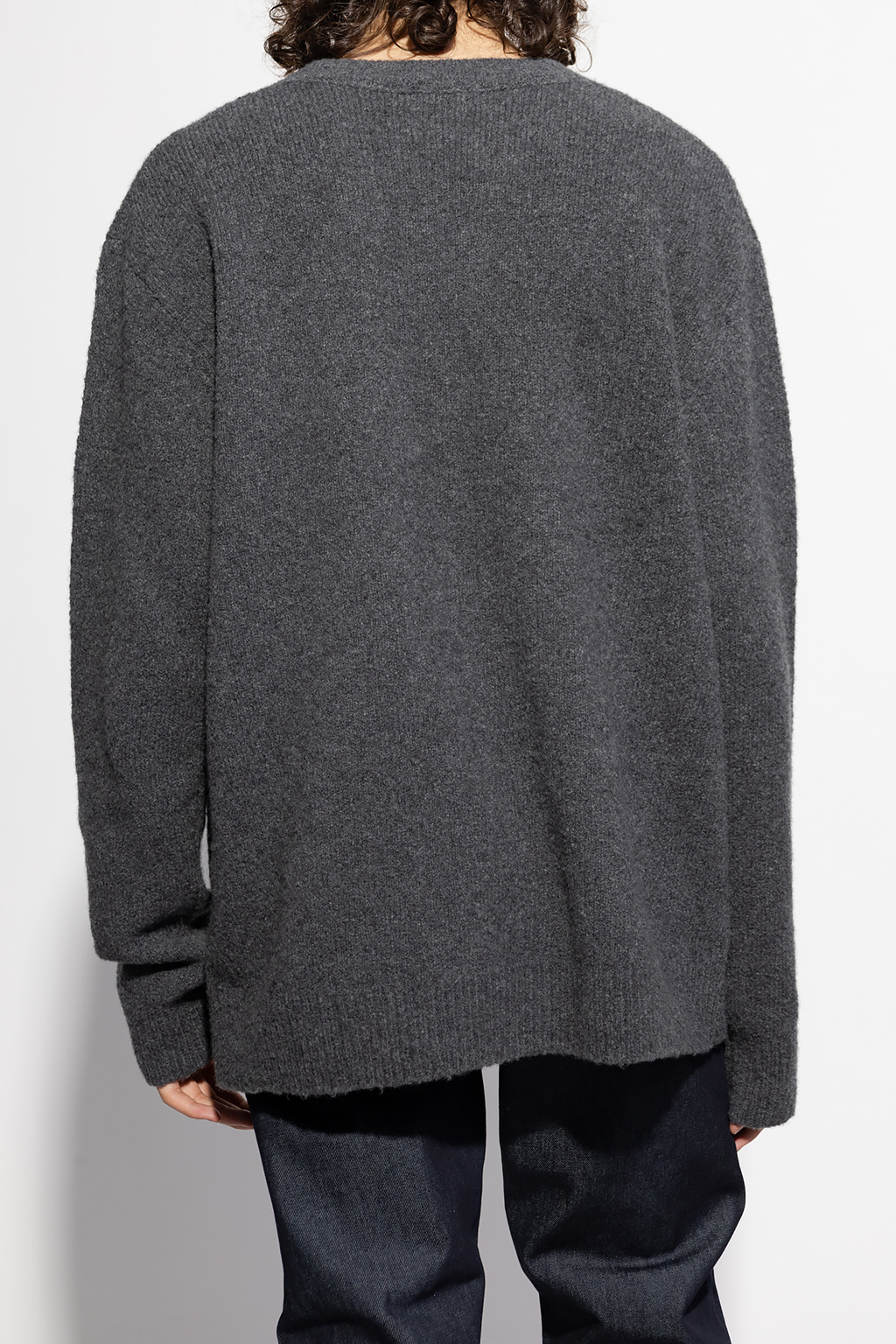 Dries Van Noten Cotton V-neck Sweatshirt